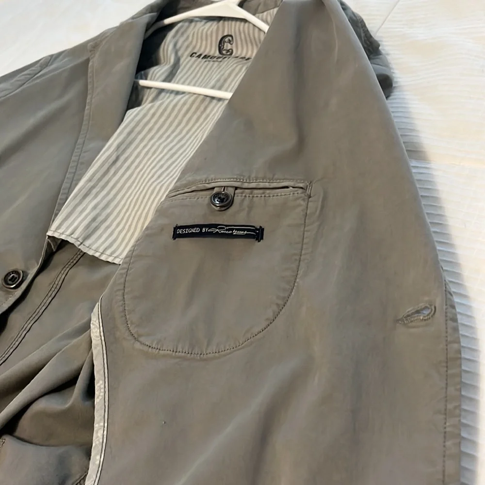 Camouflage AR and J Louis Jacket, Pockets, Cotton Blend Made in Italy 52 EU, 42